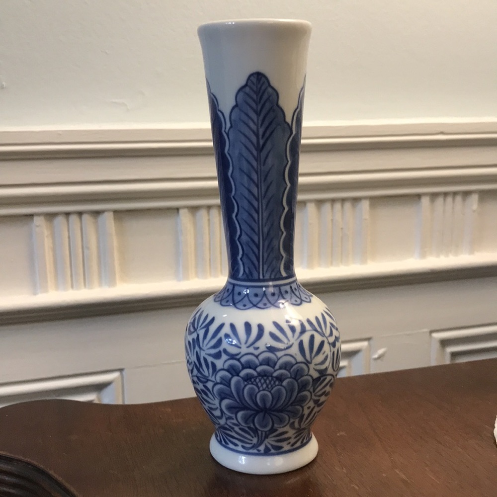 Hand Painted Chinoiserie Vase